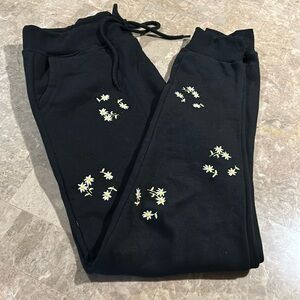 Reflex embroidered joggers